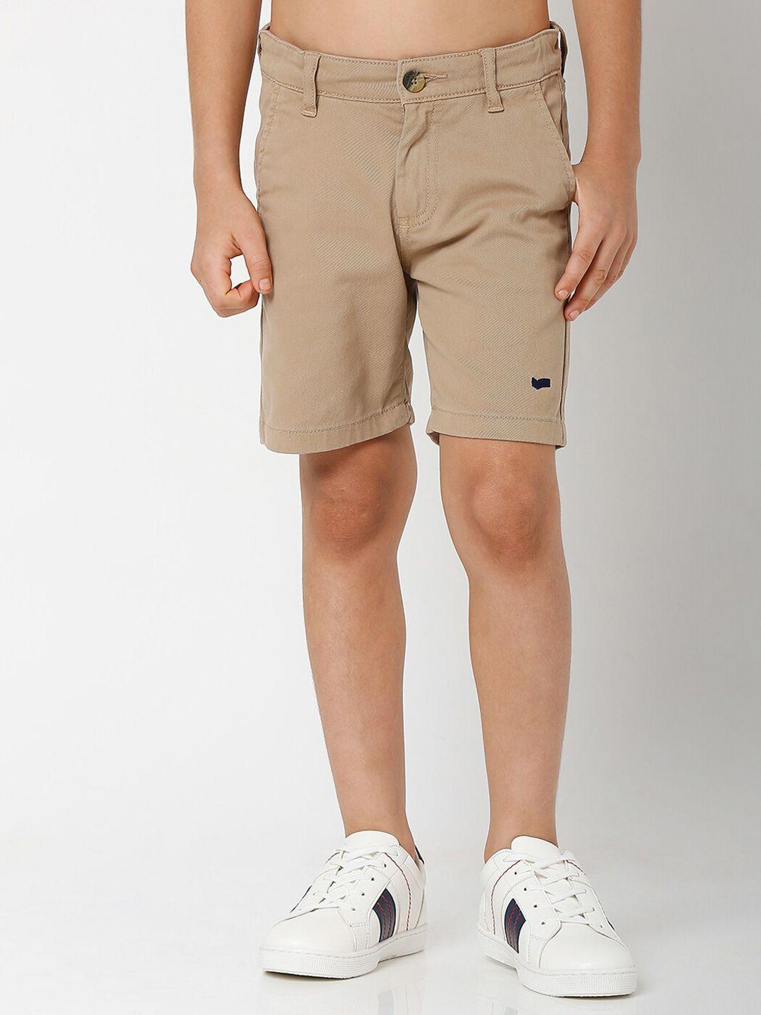 gas-boys-beige-slim-fit-chino-shorts