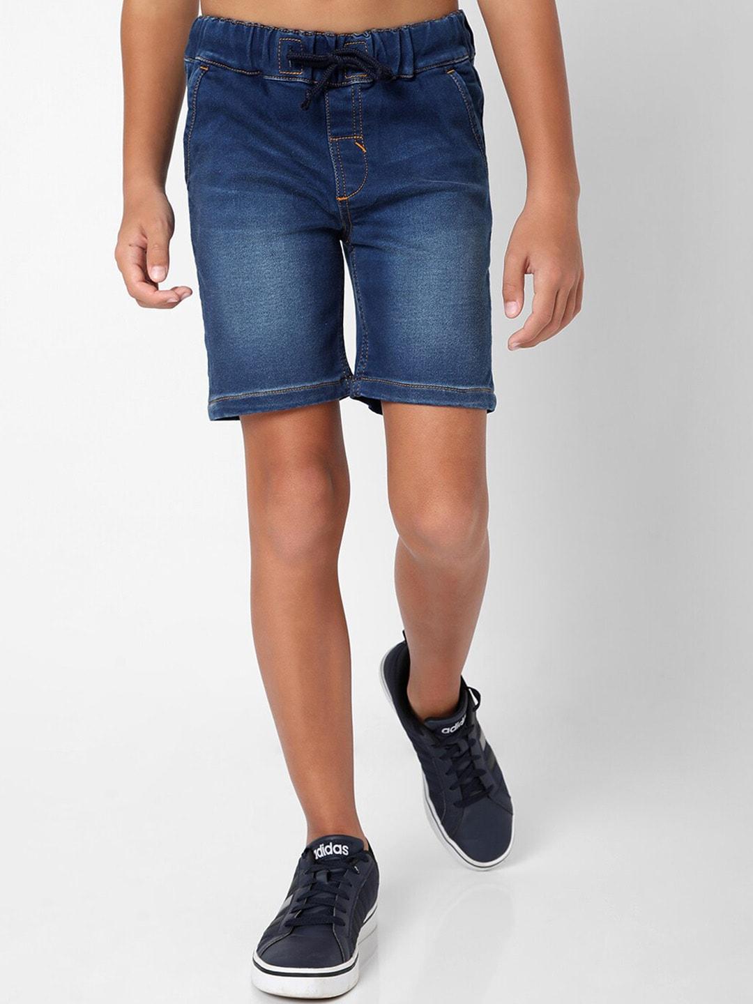 gas-boys-blue-slim-fit-denim-shorts