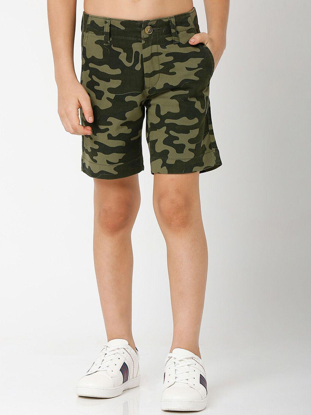 gas boys green slim fit shorts