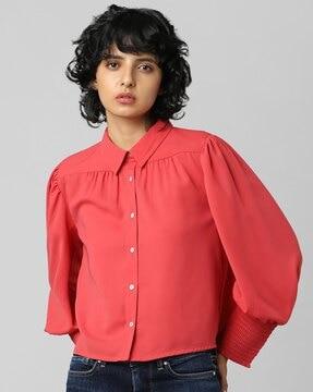 gathered bodice shirt