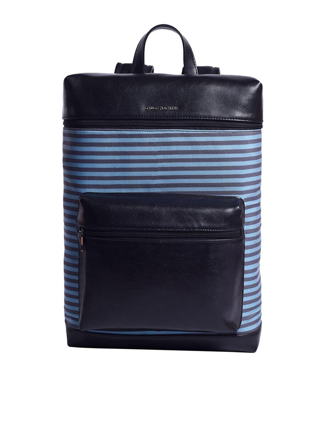 gauge machine striped water resistant laptop backpack