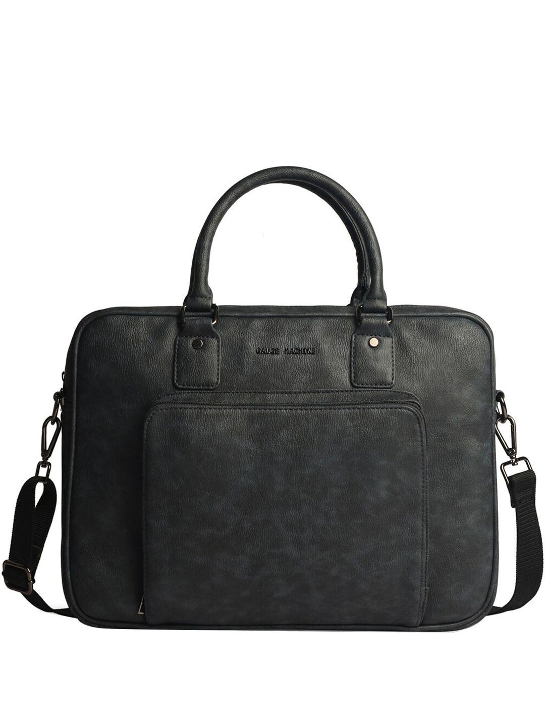 gauge machine unisex leather laptop bag up to 15 inch