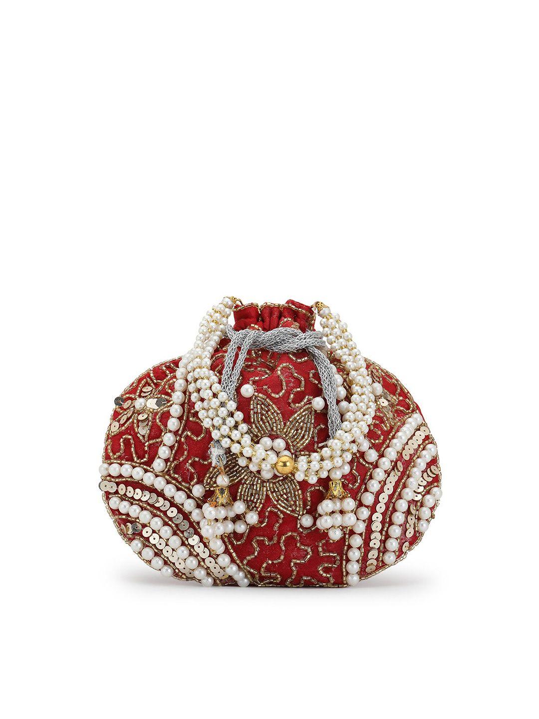 gaura pakhi embellished potli clutch