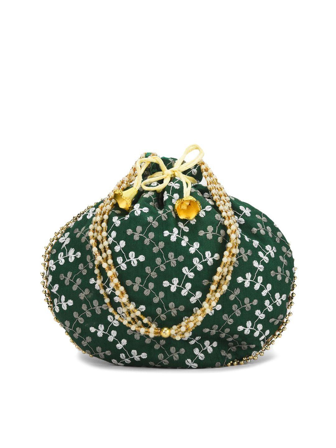 gaura pakhi women green clutches