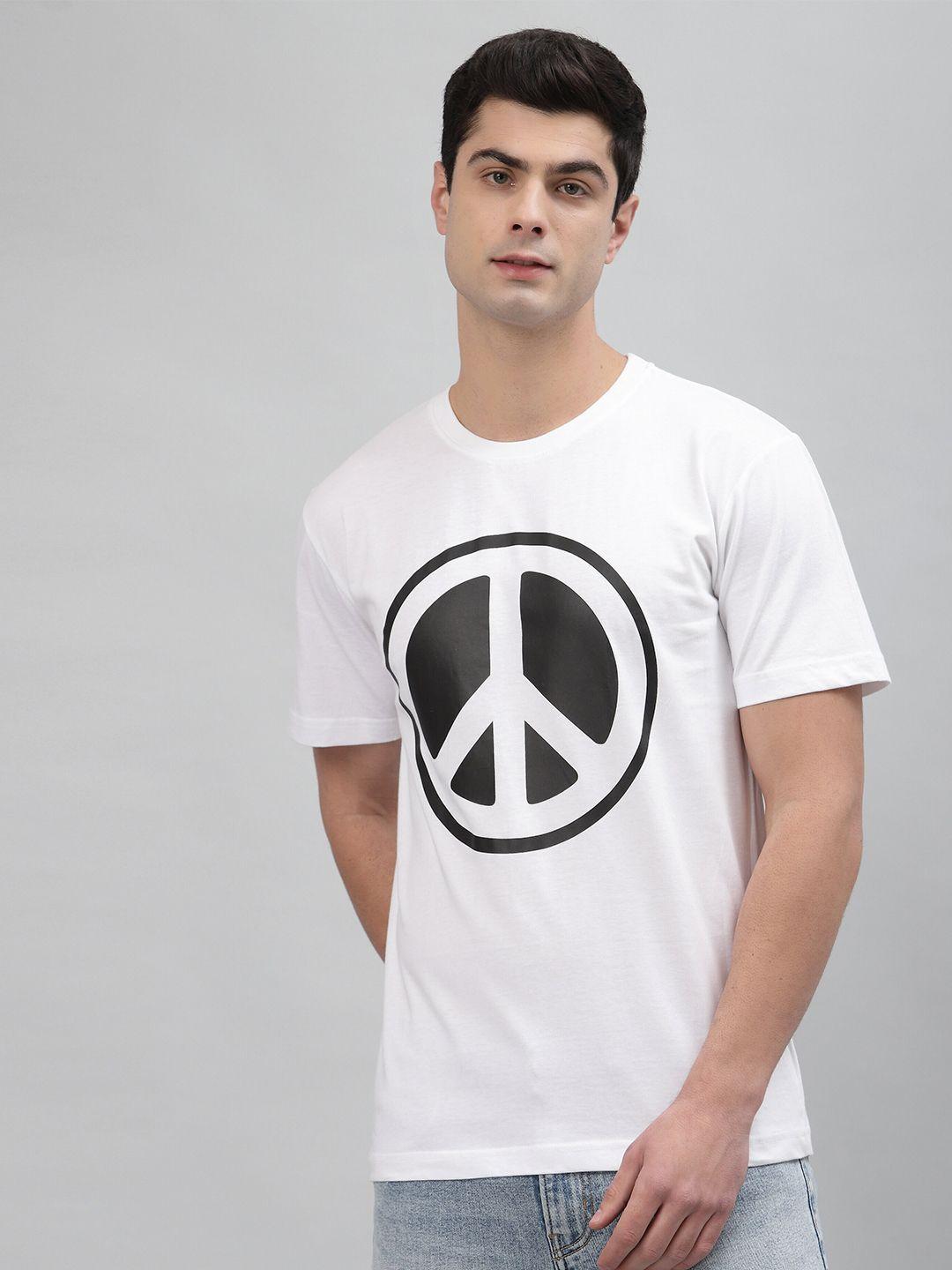 gavin paris graphic printed cotton loose t-shirt