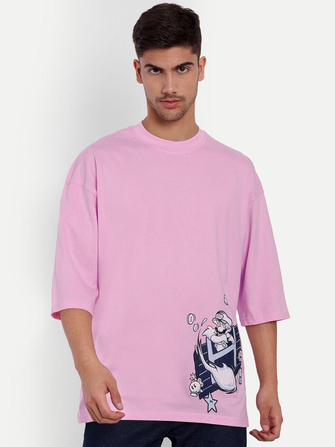 gavin paris graphic printed drop shoulder sleeves cotton oversized fit t-shirt