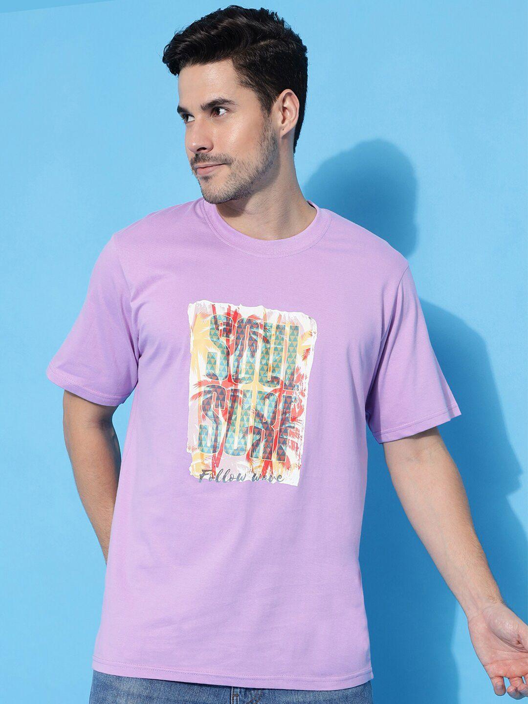 gavin paris graphic printed pure cotton loose t-shirt