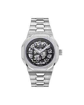 gb05415/04 analogue watch with stainless steel strap