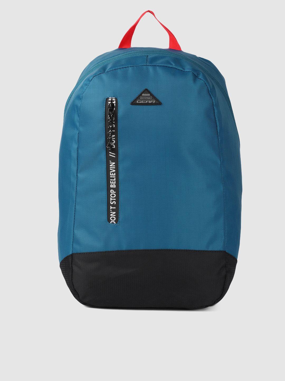 gear unisex blue & black colourblocked superior backpack