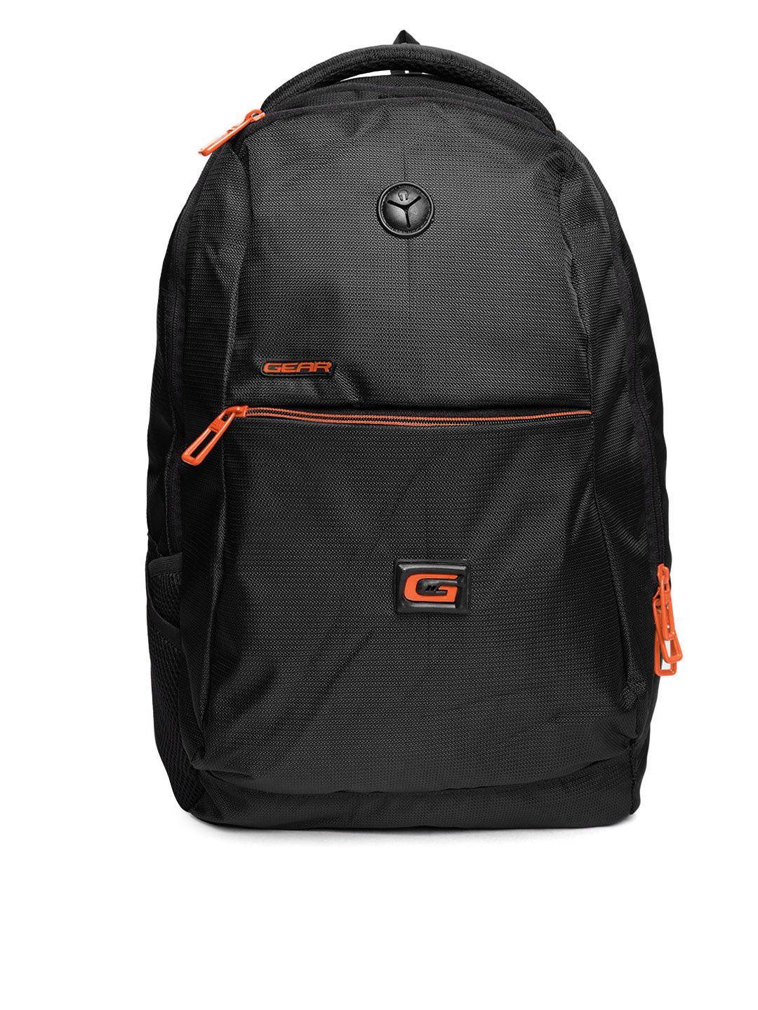 gear unisex black solid backpack