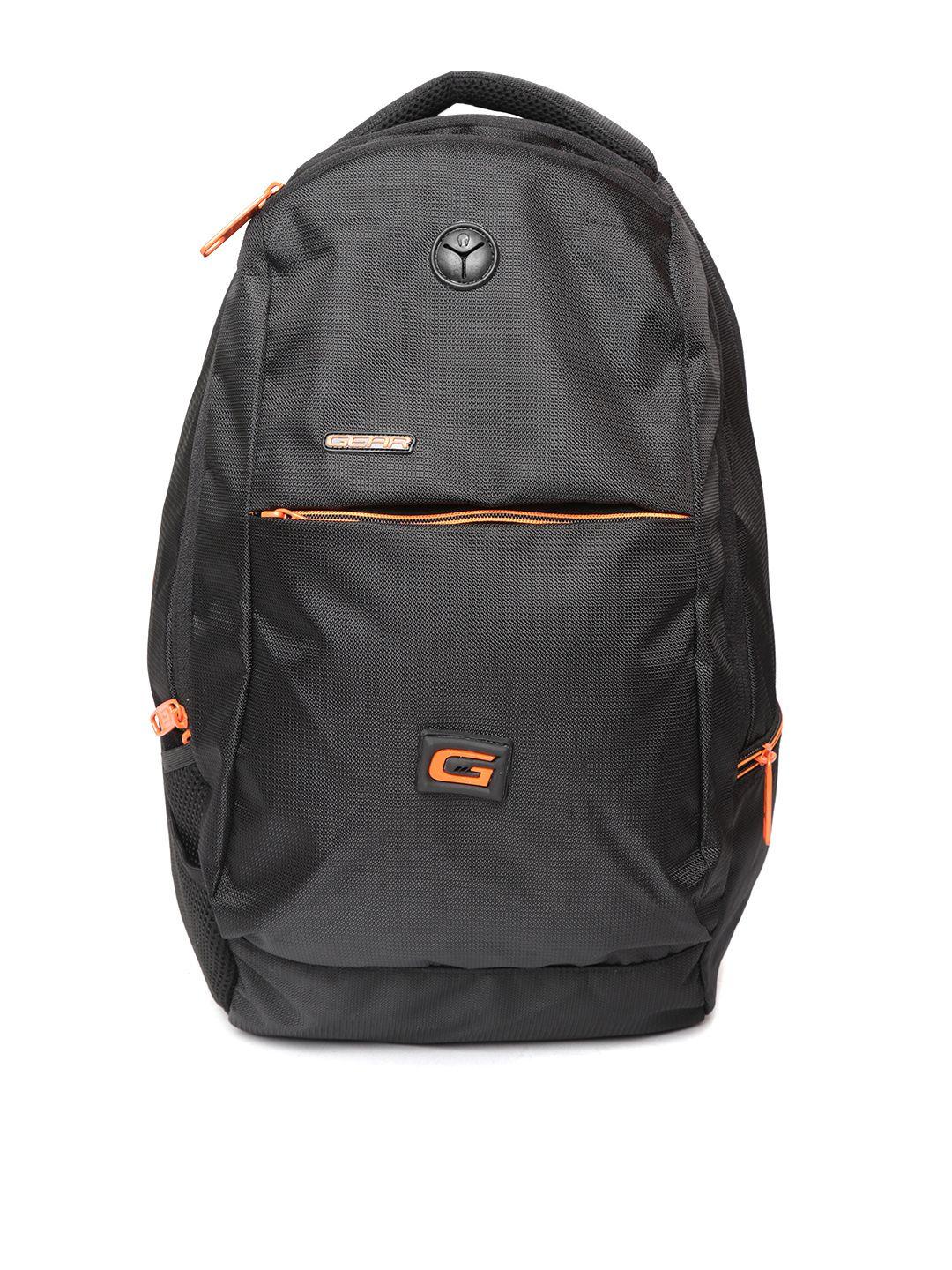 gear unisex black solid backpack