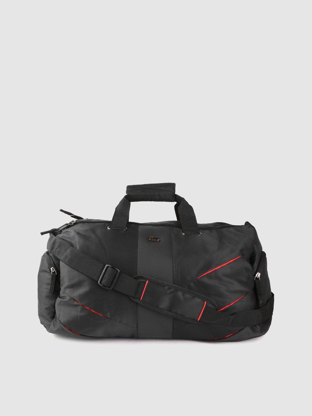 gear unisex black solid duffle bag