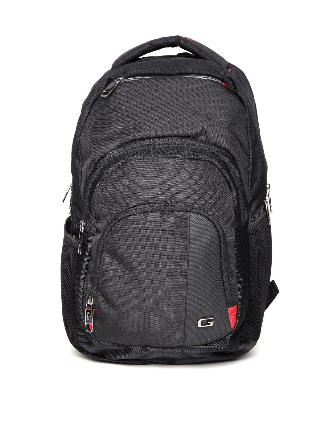 gear unisex black waterproof backpack