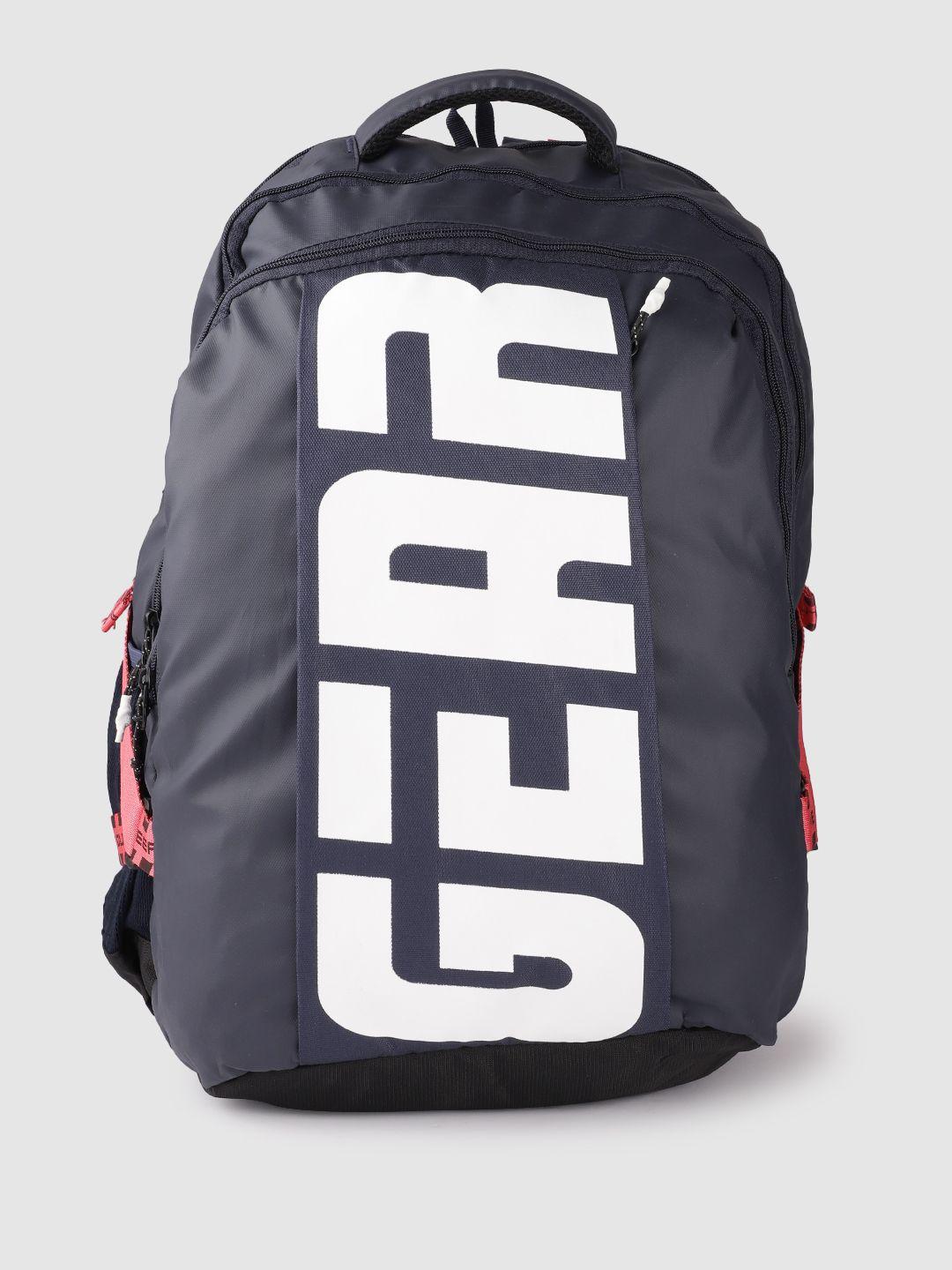 gear unisex brand logo printed laptop backpack 24l