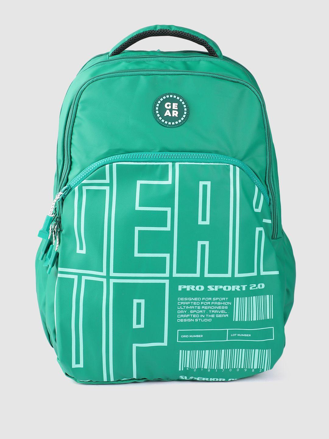 gear unisex typography printed backpack 38l