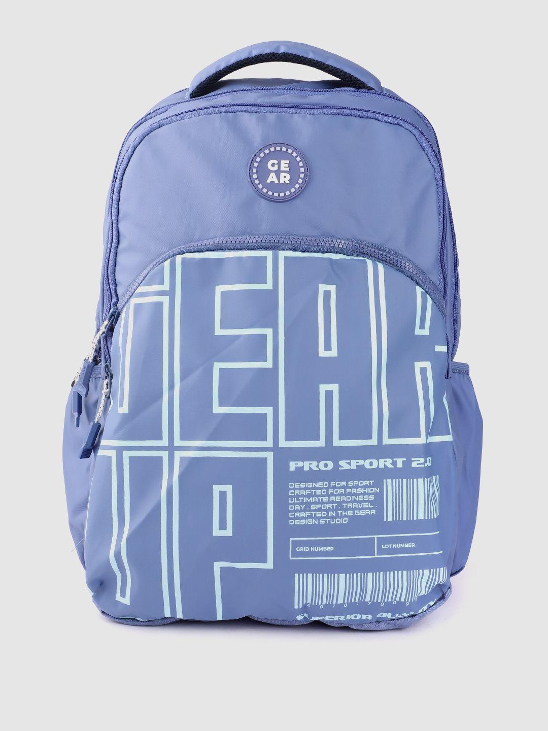 gear unisex typography printed backpack 38l