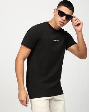 gel brand print regular fit crew-neck t-shirt