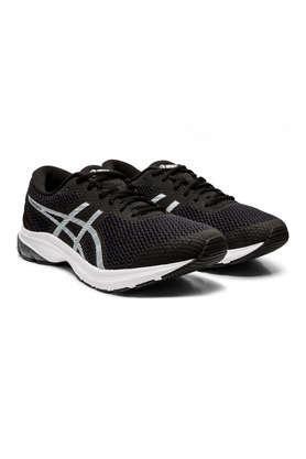 gel-kumo lyte mx sports running shoes 1011a735 - black & white