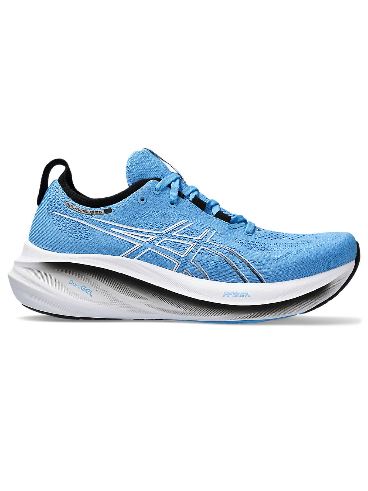 gel-nimbus 26 blue men running shoes