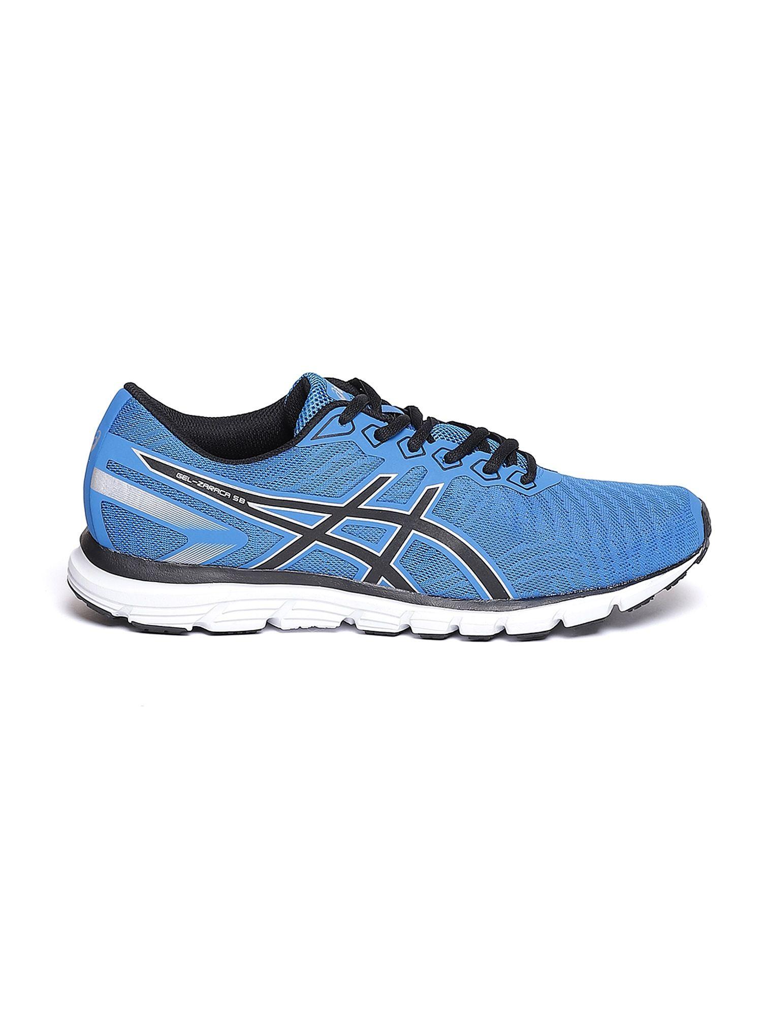 gel zaraca 5 b blue mens standard width running shoes