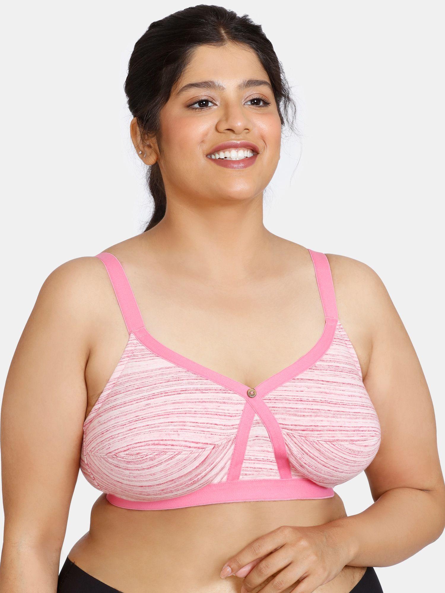 gelato lightly lined non-wired 3-4th coverage super support bra - pink cosmos