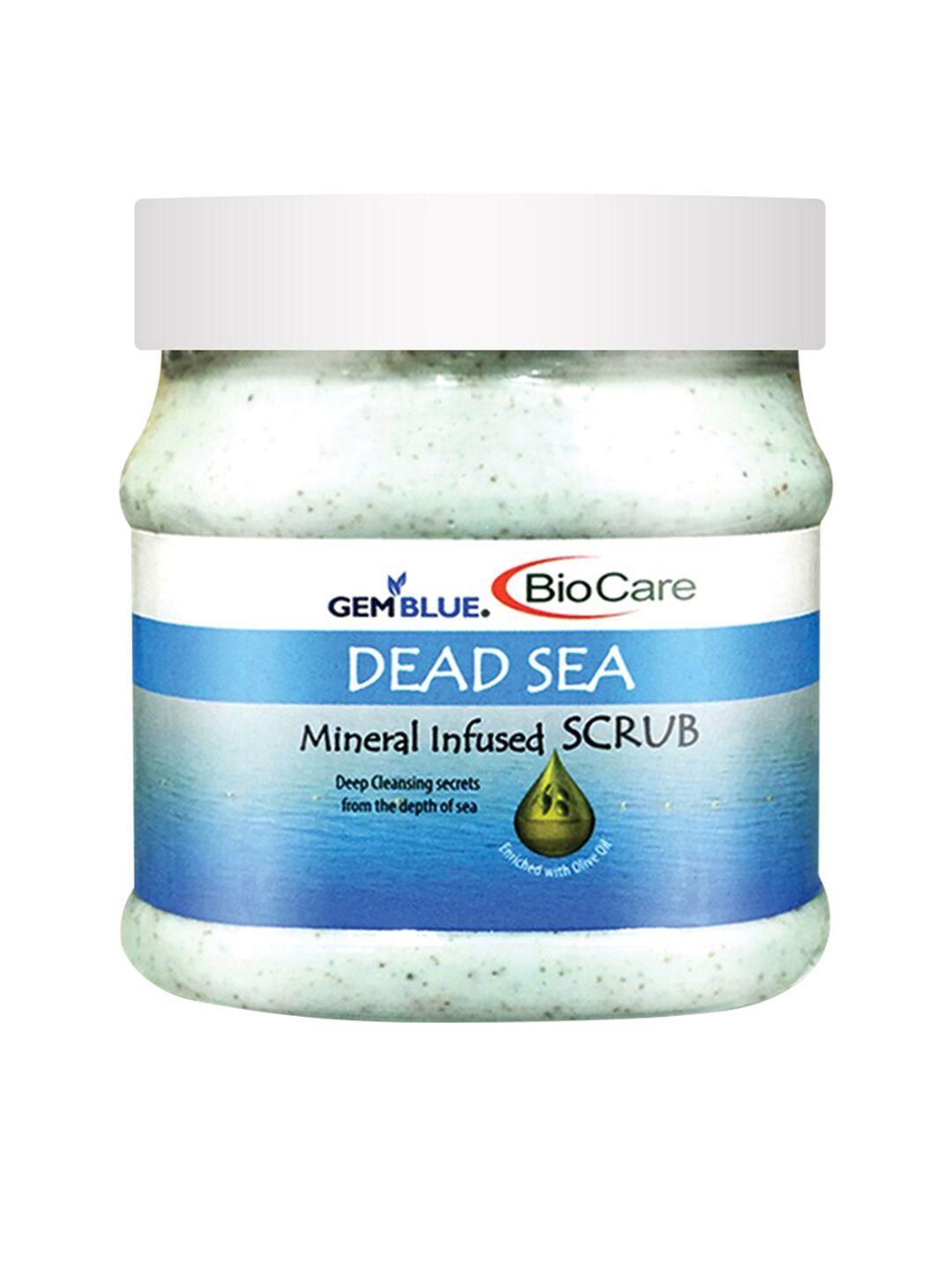 gemblue biocare dead sea mineral infused scrub 500 ml