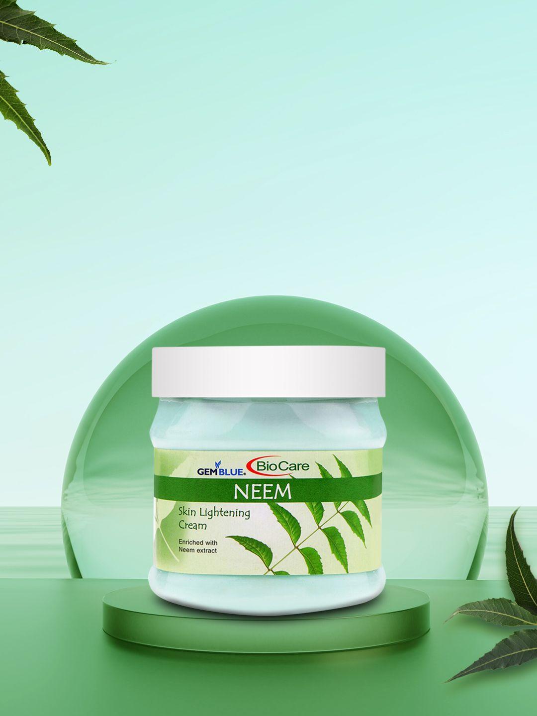gemblue biocare neem skin lightening face & body cream 500 ml