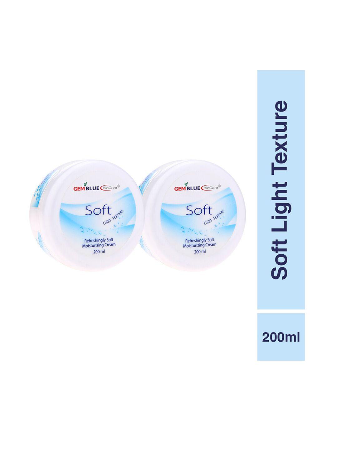 gemblue biocare pack of 2 light texture moisturizing cream 200ml