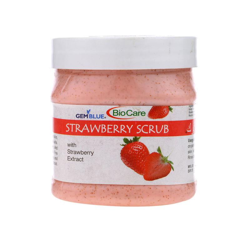 gemblue biocare strawberry face and body scrub