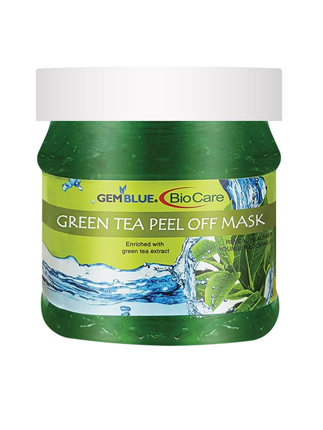 gemblue biocare unisex green tea peel off mask 500ml