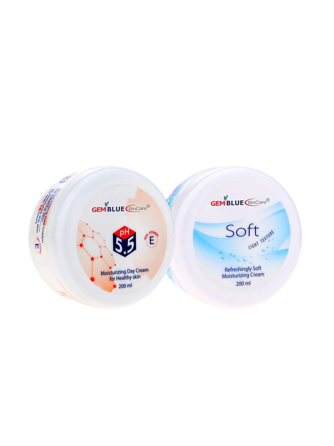 gemblue biocare unisex set of day cream & light texture moisturizing cream
