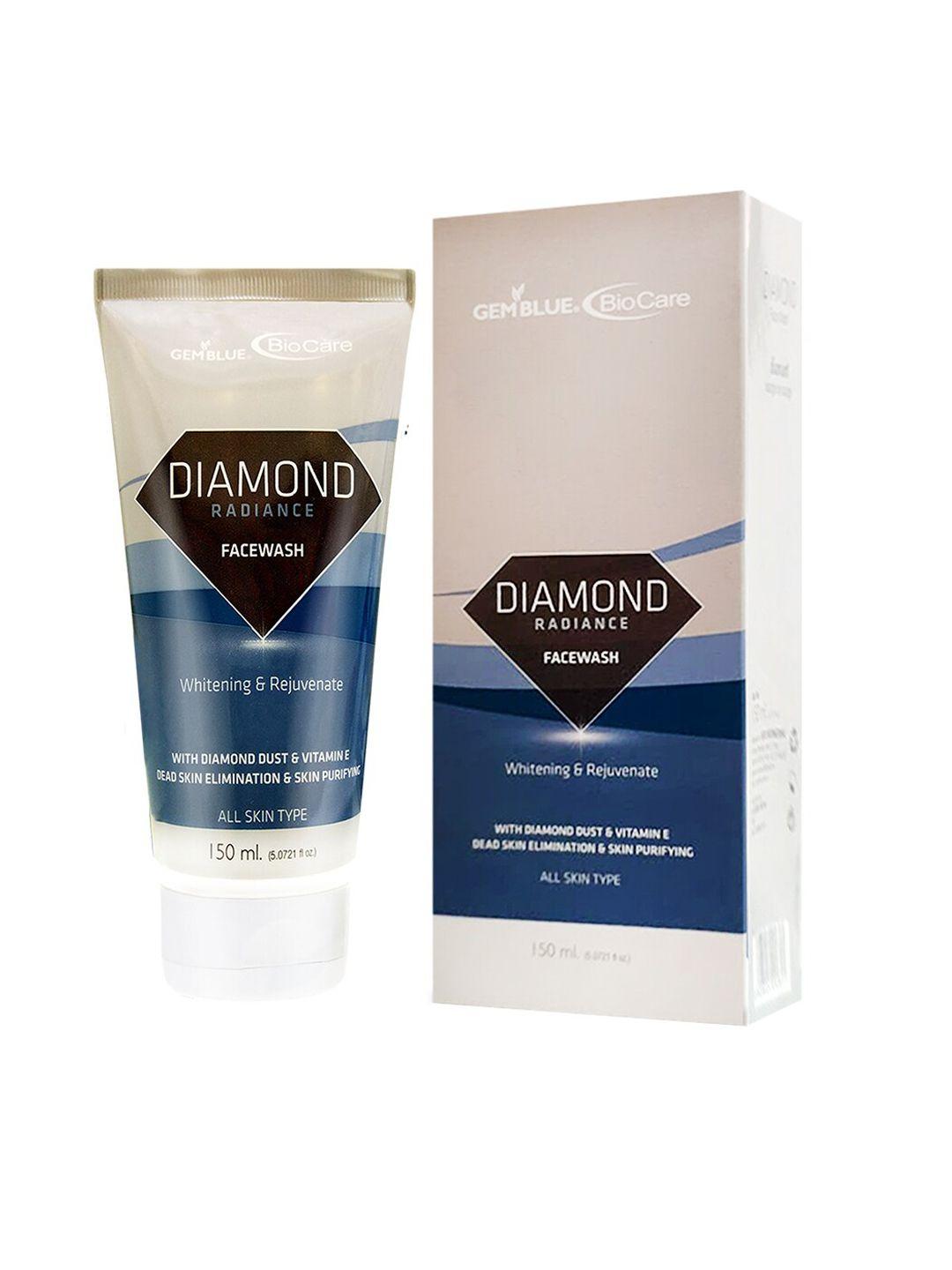 gemblue biocare black unisex diamond face wash 150ml