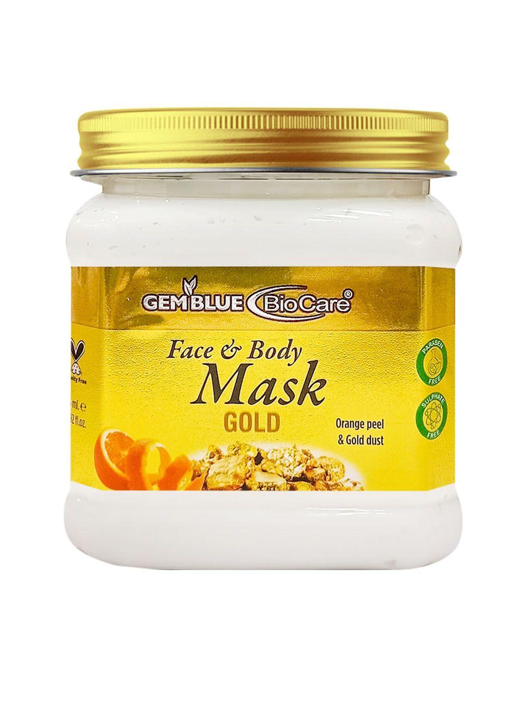 gemblue biocare gold face and body mask - 385ml