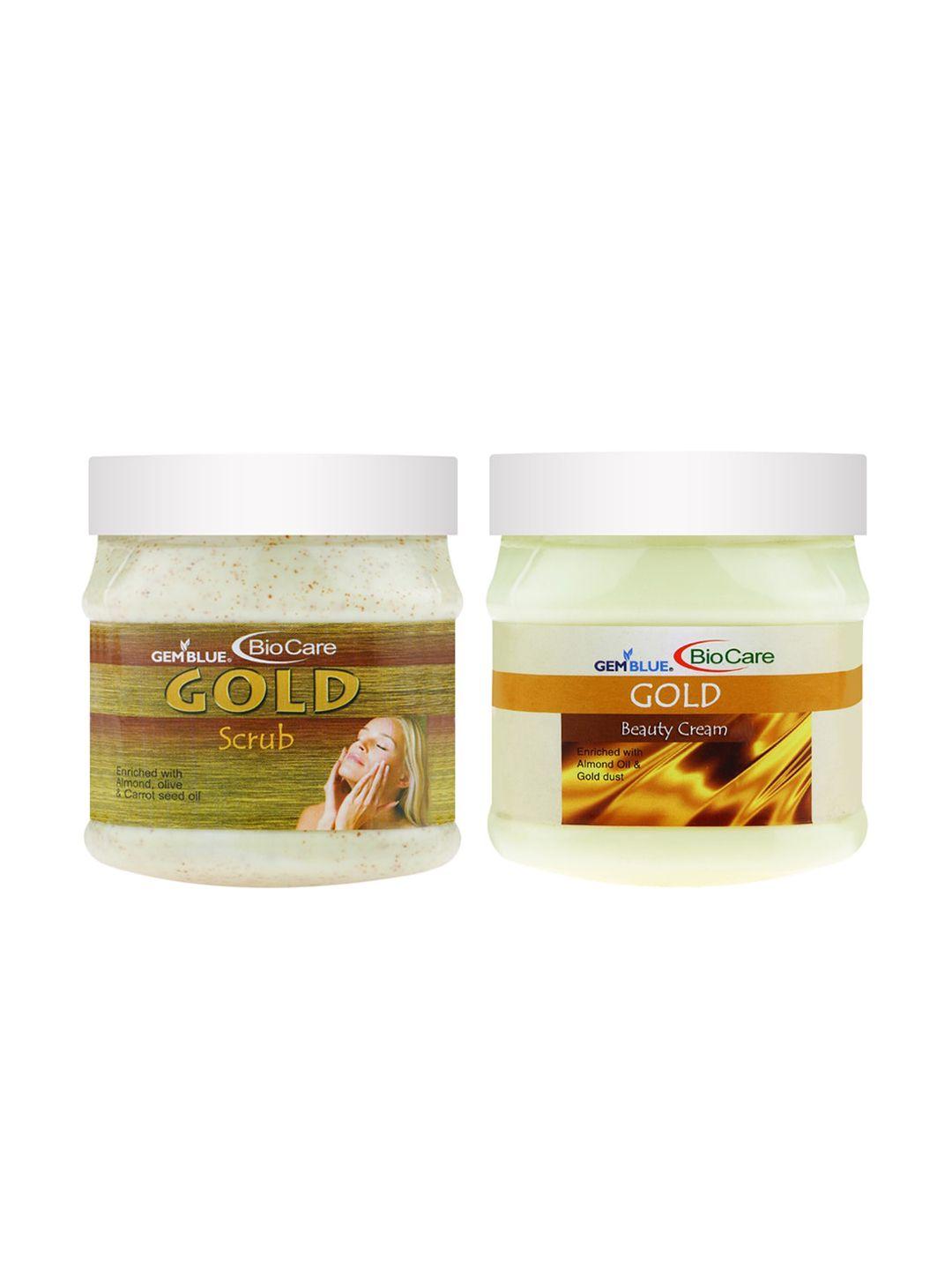 gemblue biocare gold scrub & gold cream 1000 ml