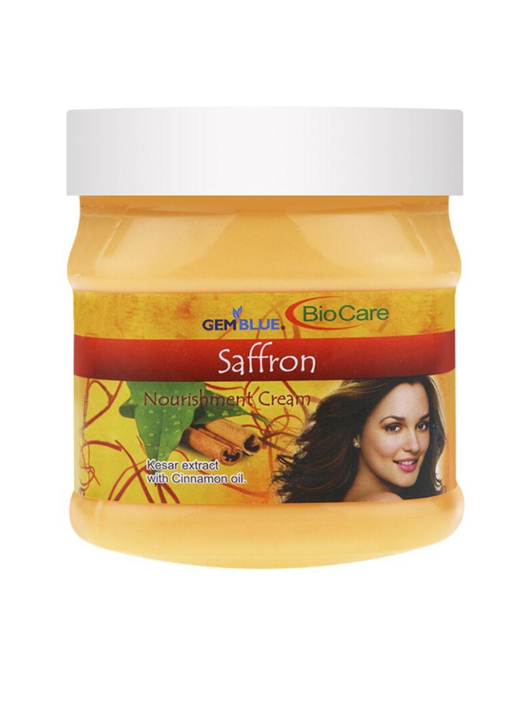 gemblue biocare saffron nourishment face & body cream 500ml