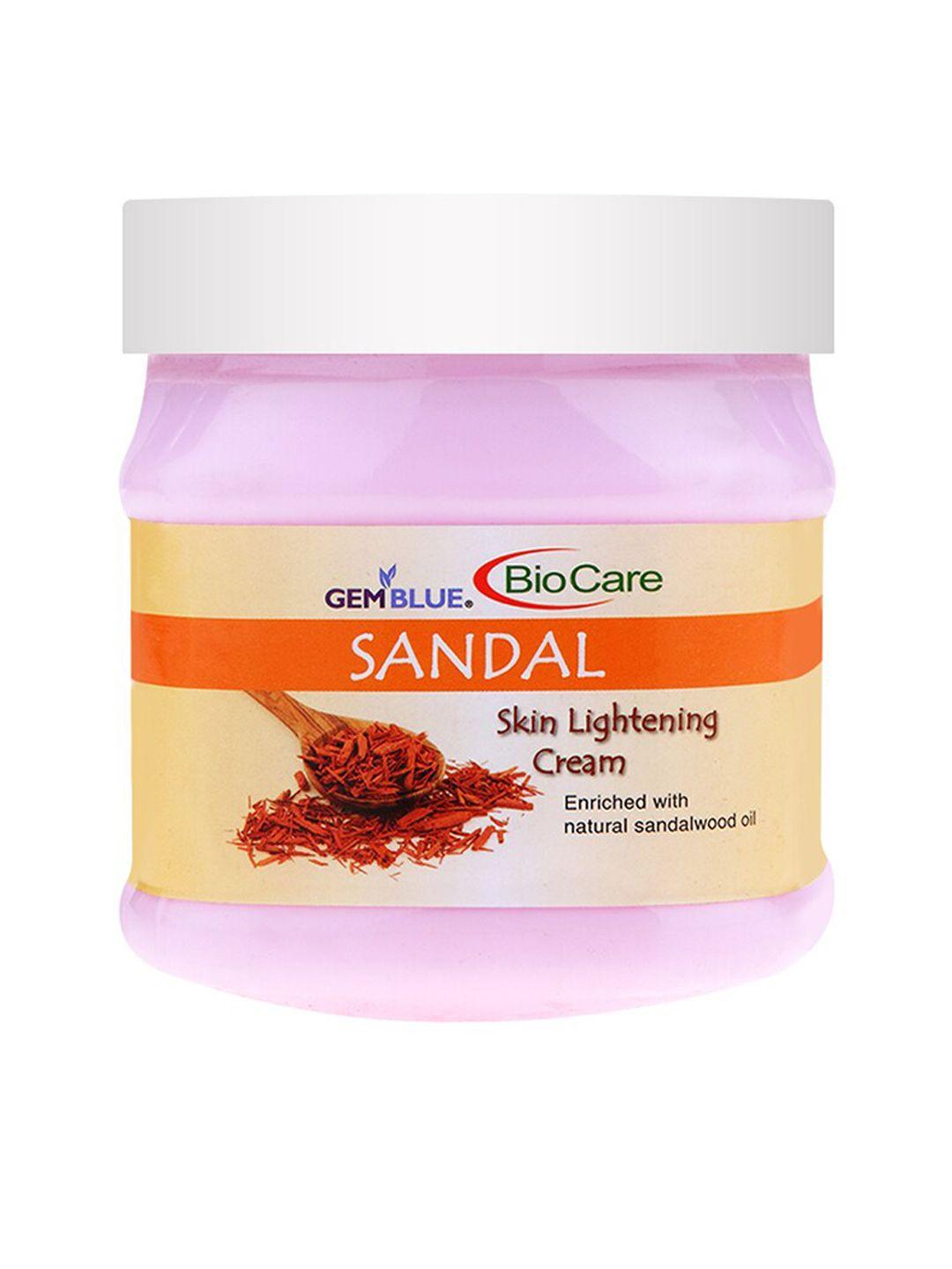 gemblue biocare sandal skin lightening cream 500 ml