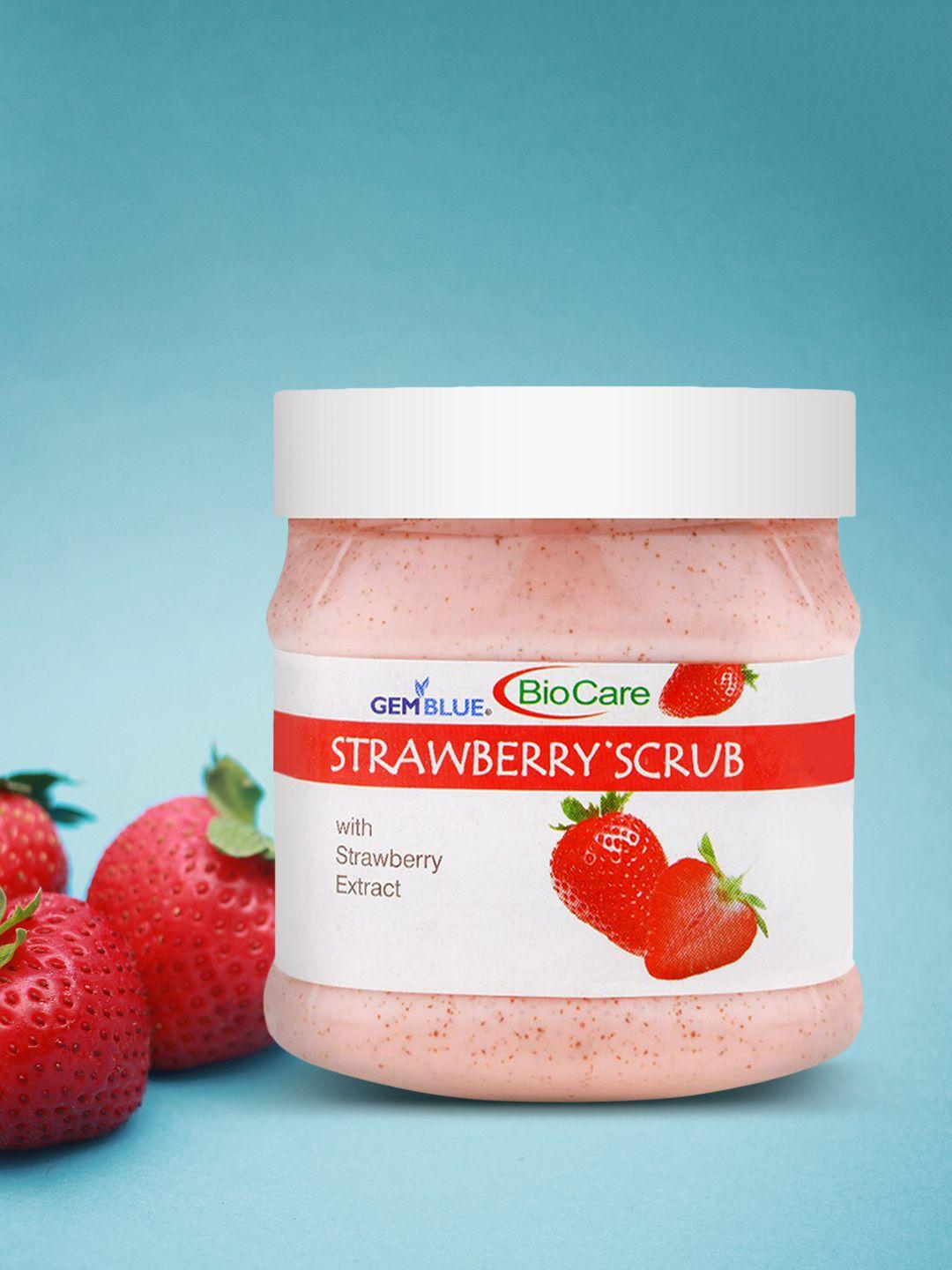 gemblue biocare strawberry scrub 500 ml