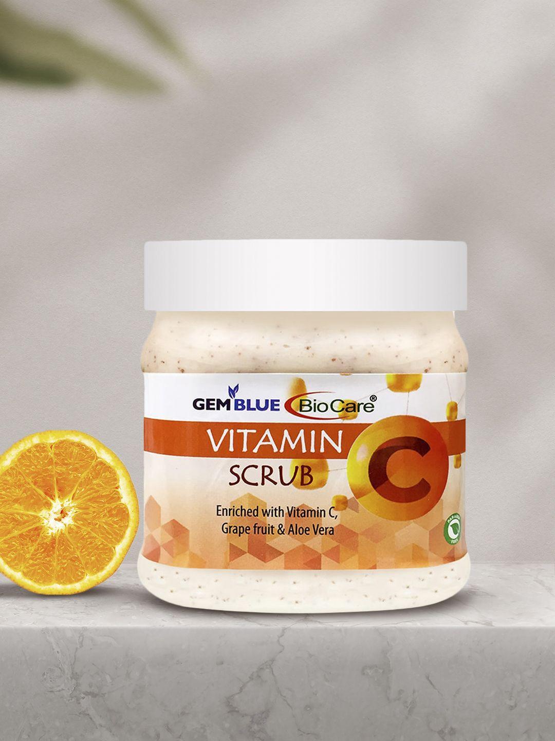 gemblue biocare unisex vitamin c face scrub 500ml