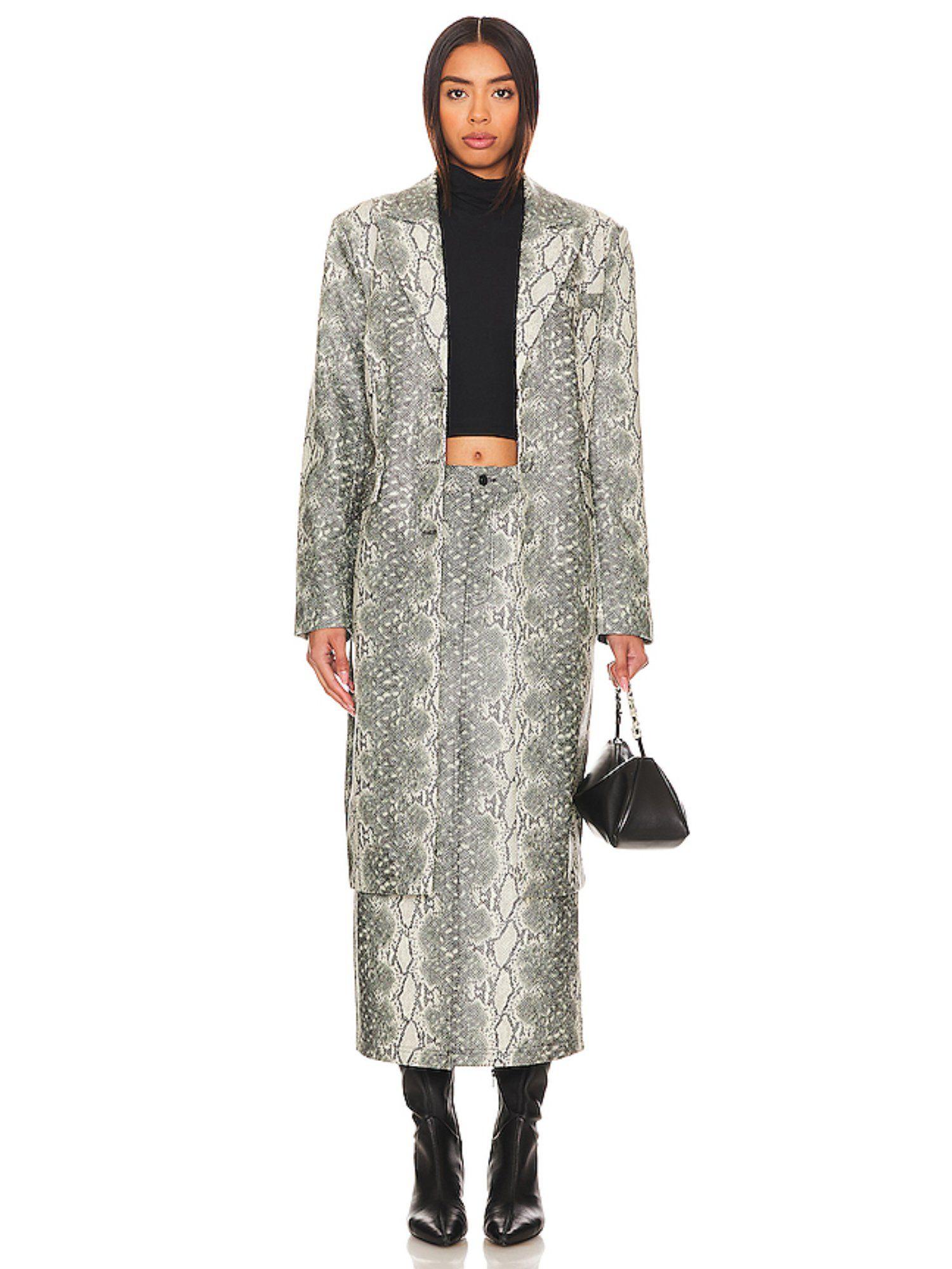 gemini faux leather coat