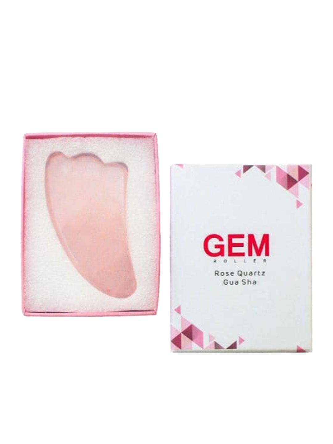 gemroller rose quartz gua sha stone