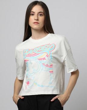 generic graphic print crew-neck t-shirt