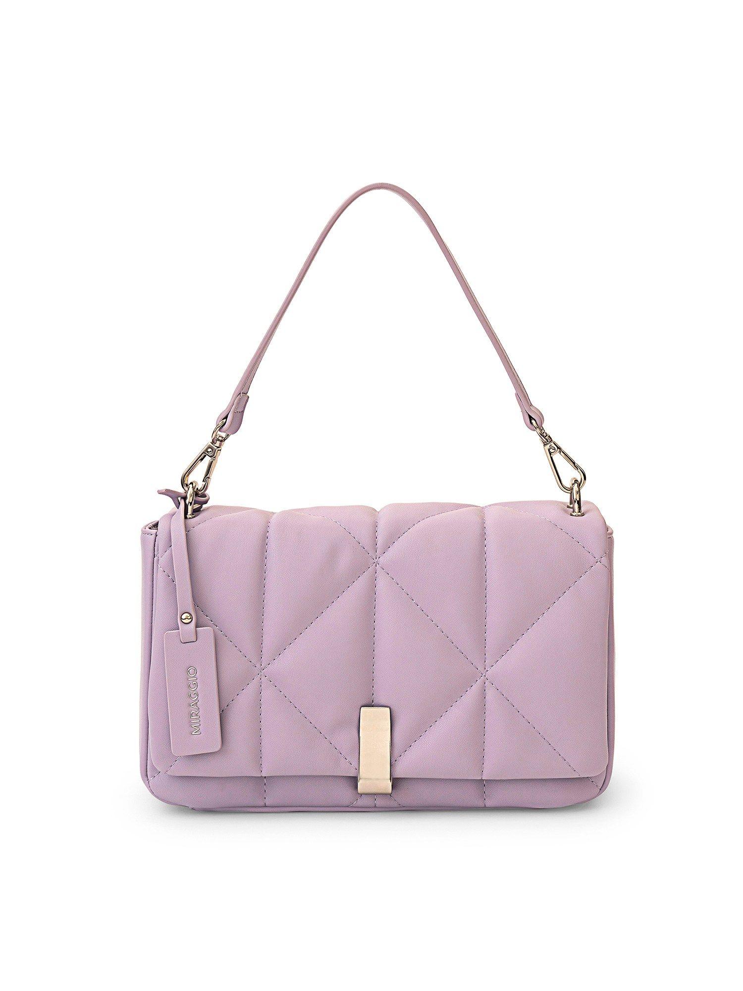 genevieve quilted sling/crossbody bag for women - lavender