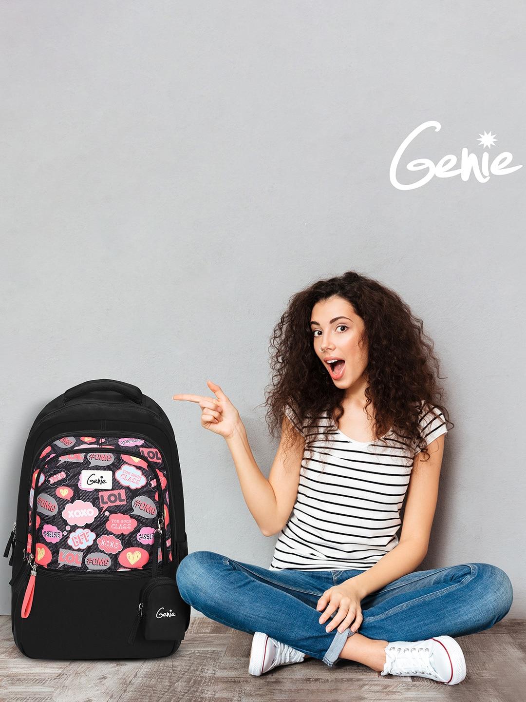 genie women graphic printed backpack
