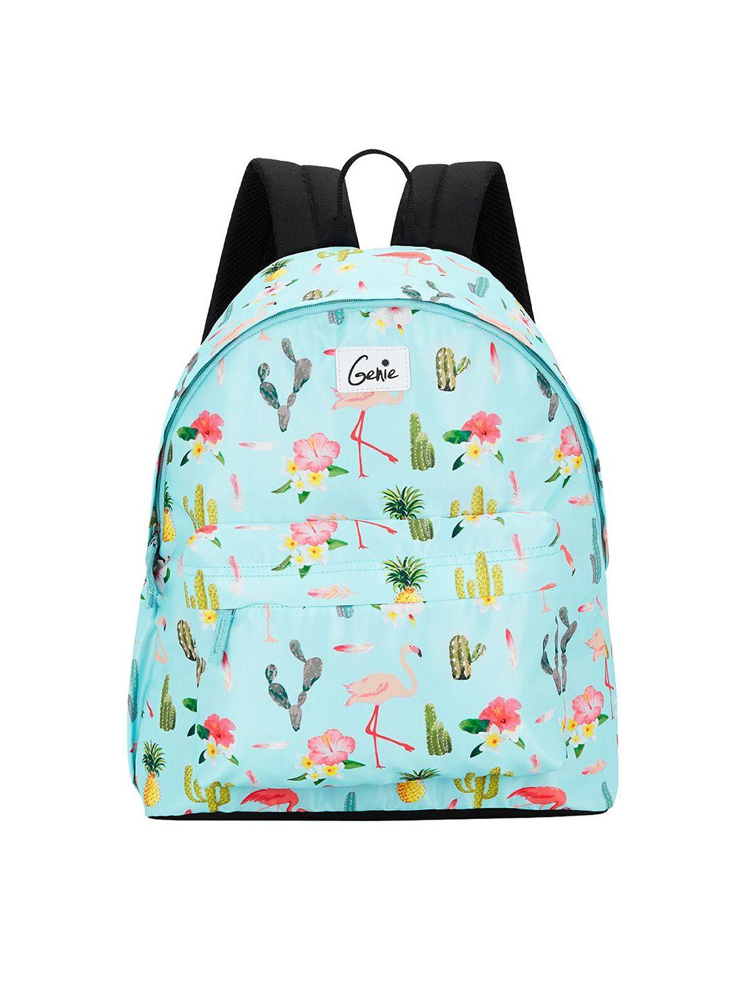 genie unisex printed medium casual backpack - 18 l