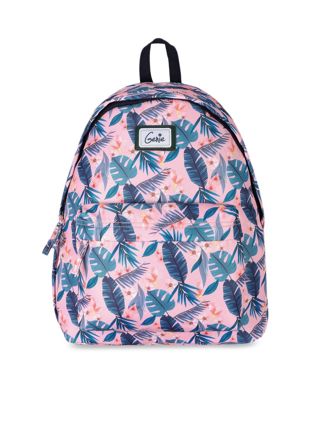 genie unisex tropical print casual backpack - 13 l