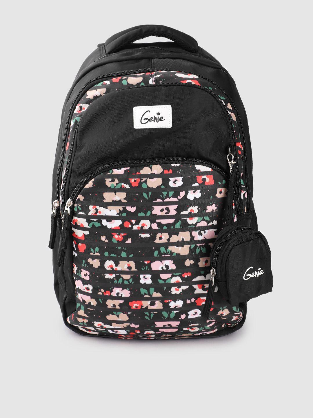 genie women floral print & striped backpack