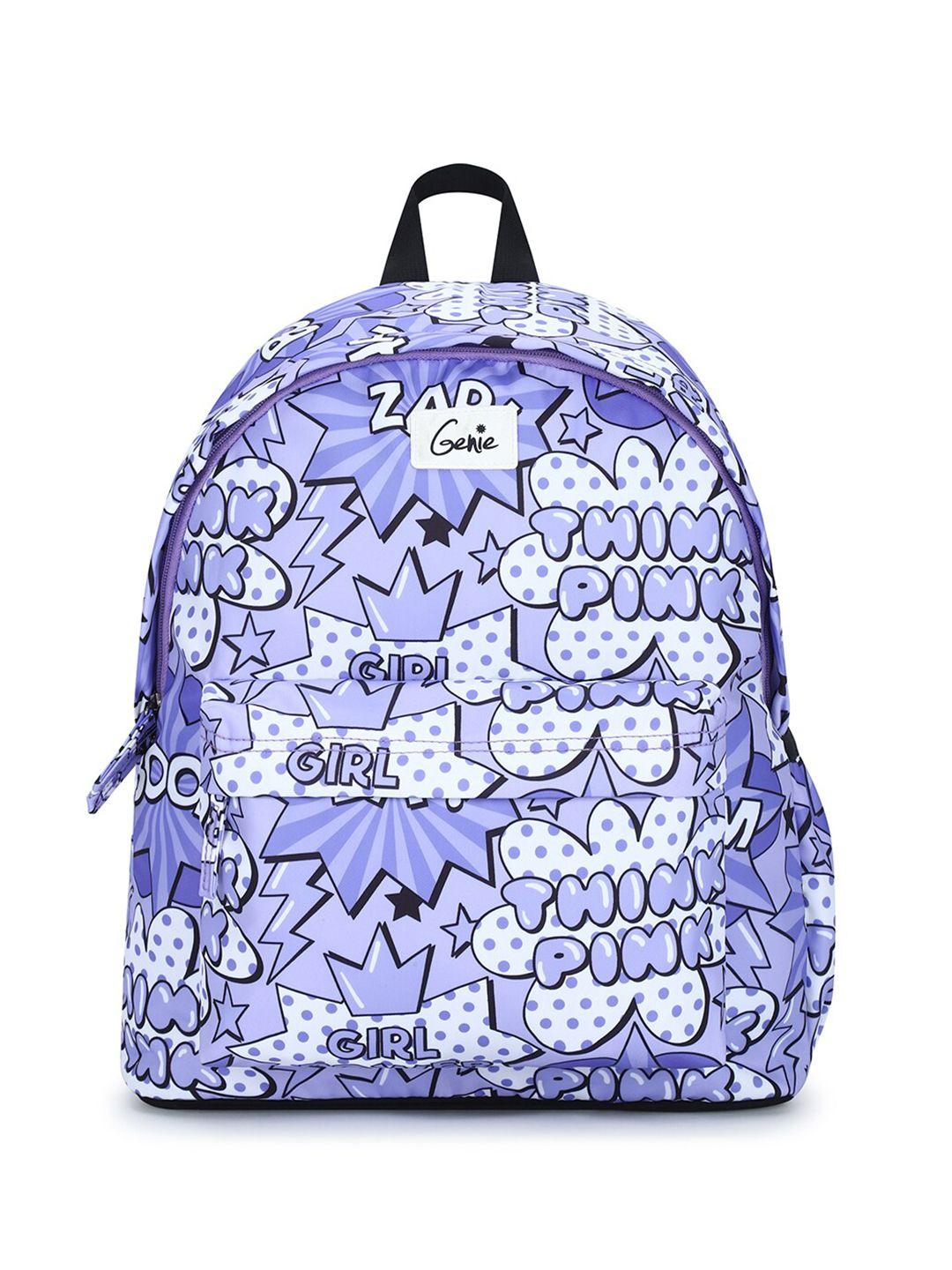 genie women graphic printed backpack - up to 16 inch laptop