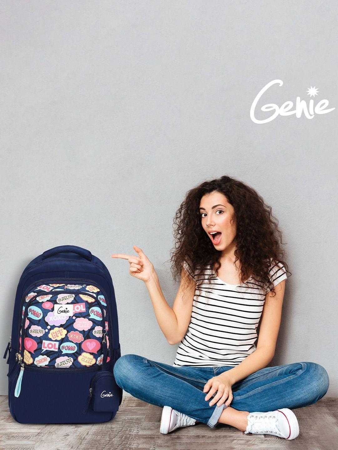 genie women graphic printed backpack