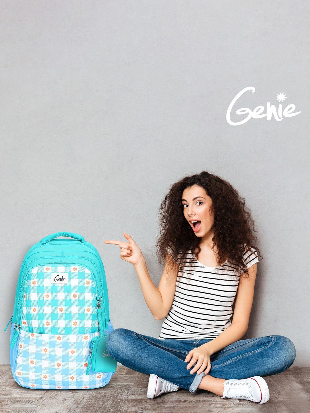 genie women printed 18 inch laptop backpack