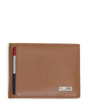 genuine leather bi-fold wallet